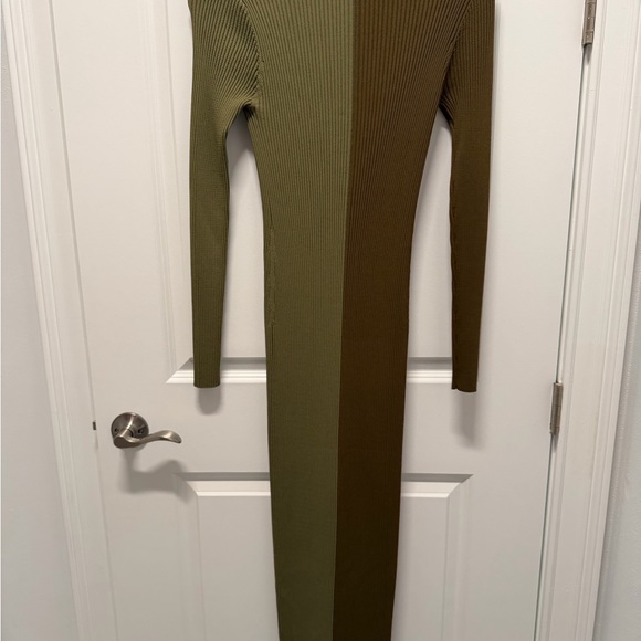 STAUD Olive Long Sleeve Ribbed Dress - Picture 4 of 4